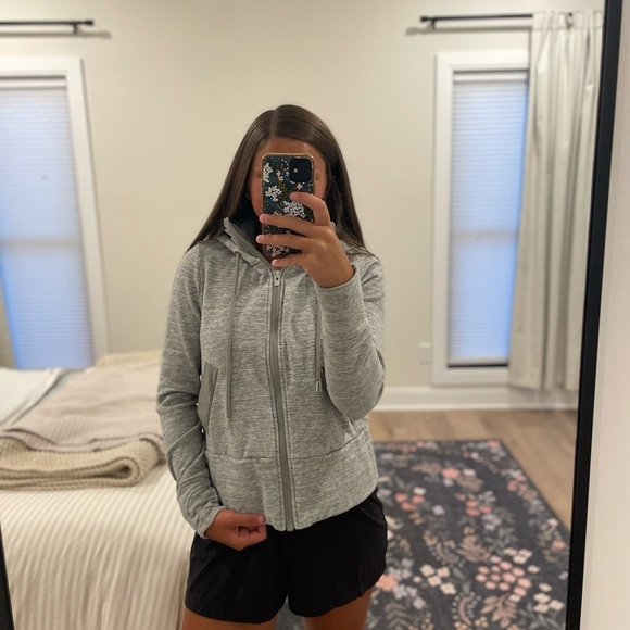 Athleta Tops - Athleta Light Gray Women's Hoodie